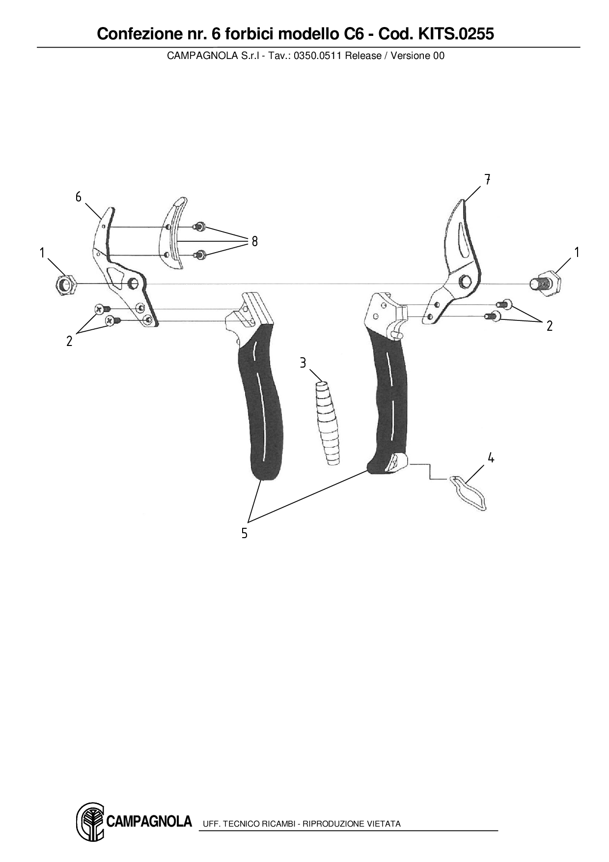 KITS.0255_Confezione nr. 6 forbici modello C6